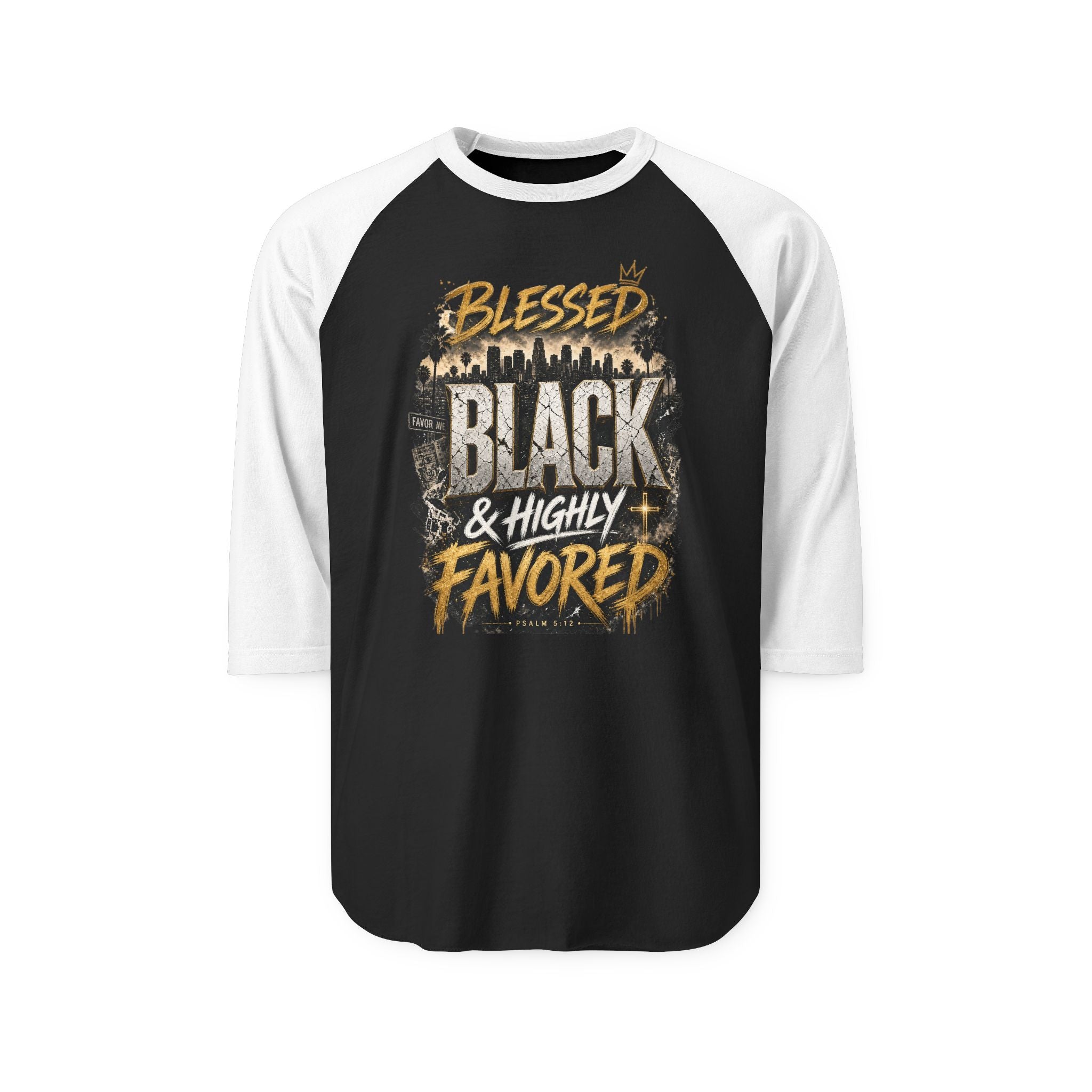 Blessed Black & Highly Favored Tee