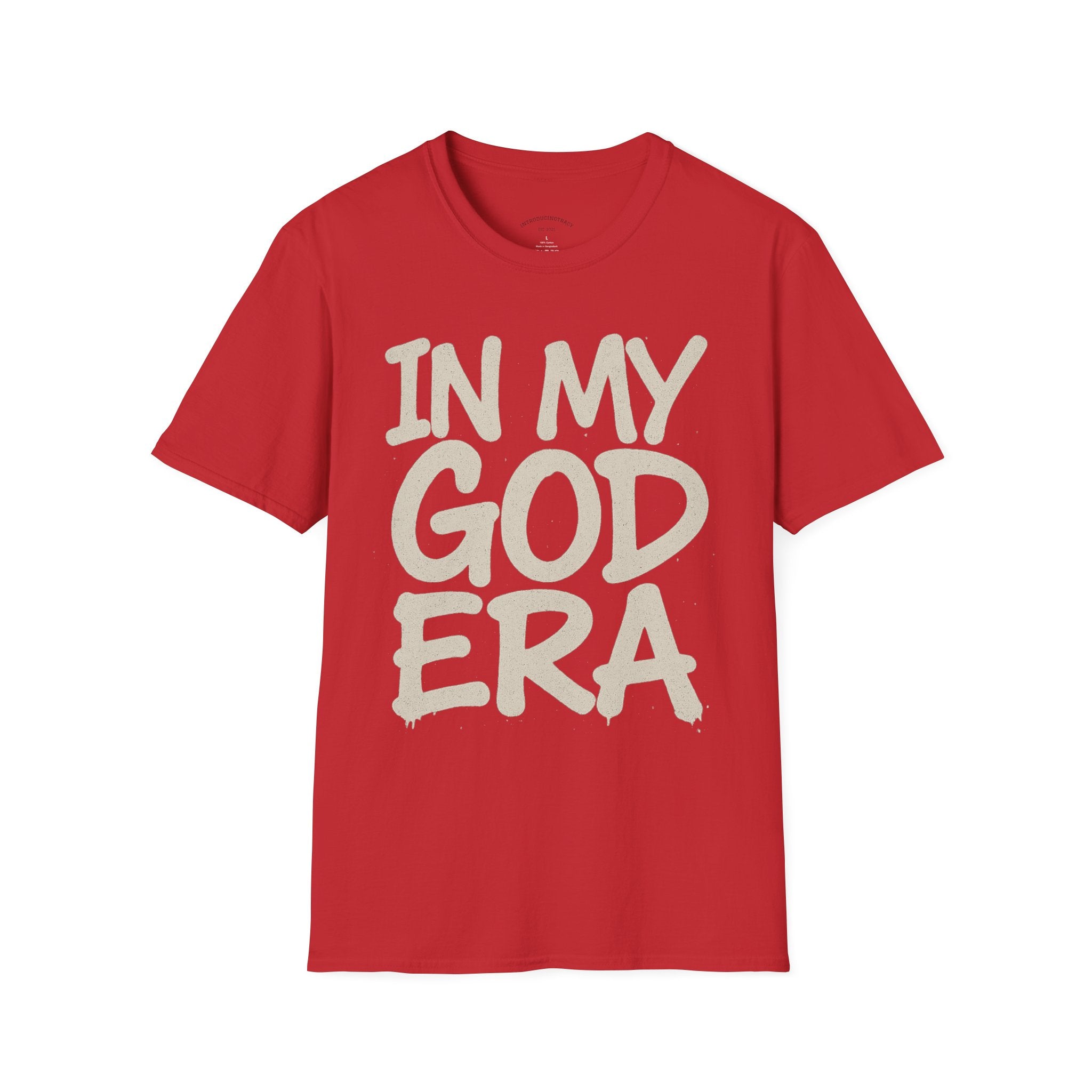In My God Era Graphic Tee for Everyday Wear, Celebration Apparel - Unisex Softstyle T-Shirt