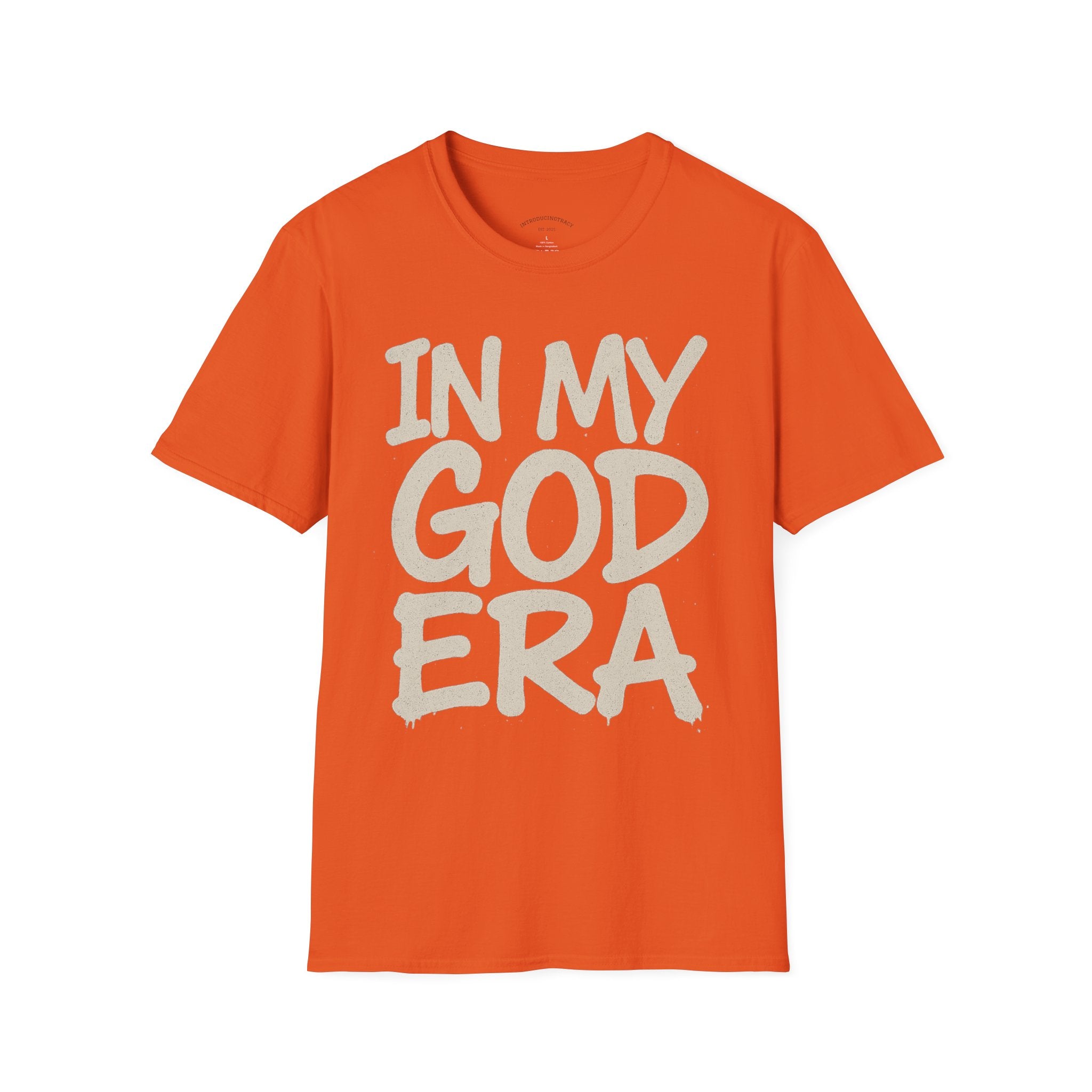 In My God Era Graphic Tee for Everyday Wear, Celebration Apparel - Unisex Softstyle T-Shirt