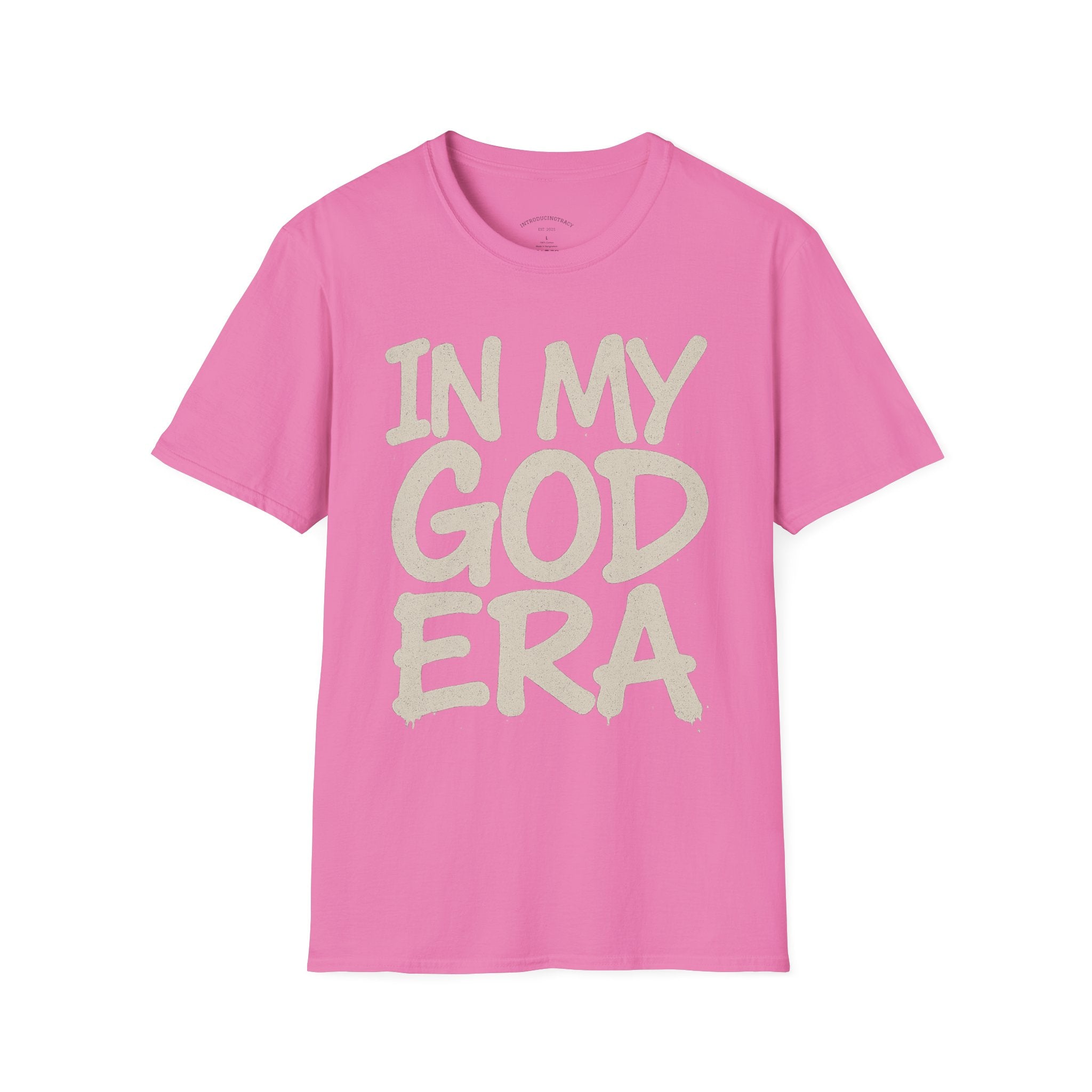 In My God Era Graphic Tee for Everyday Wear, Celebration Apparel - Unisex Softstyle T-Shirt