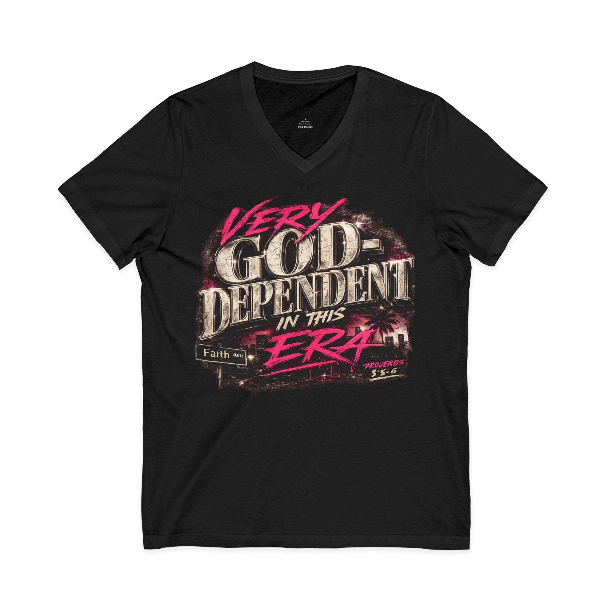 God-Dependent in This Era V-Neck Tee