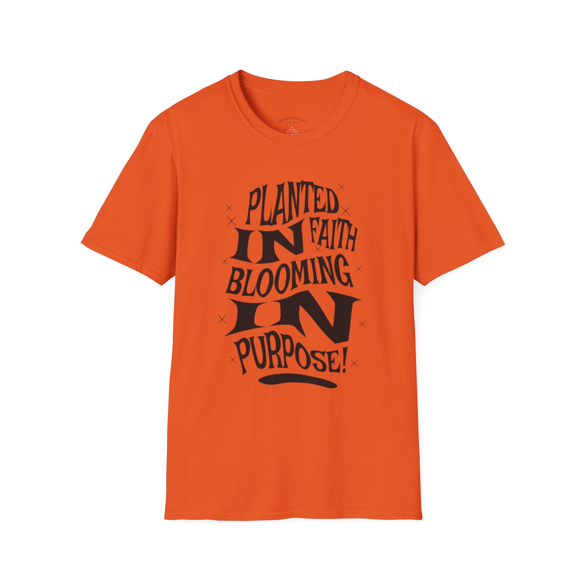 Planted in Faith, Blooming on Purpose Tee