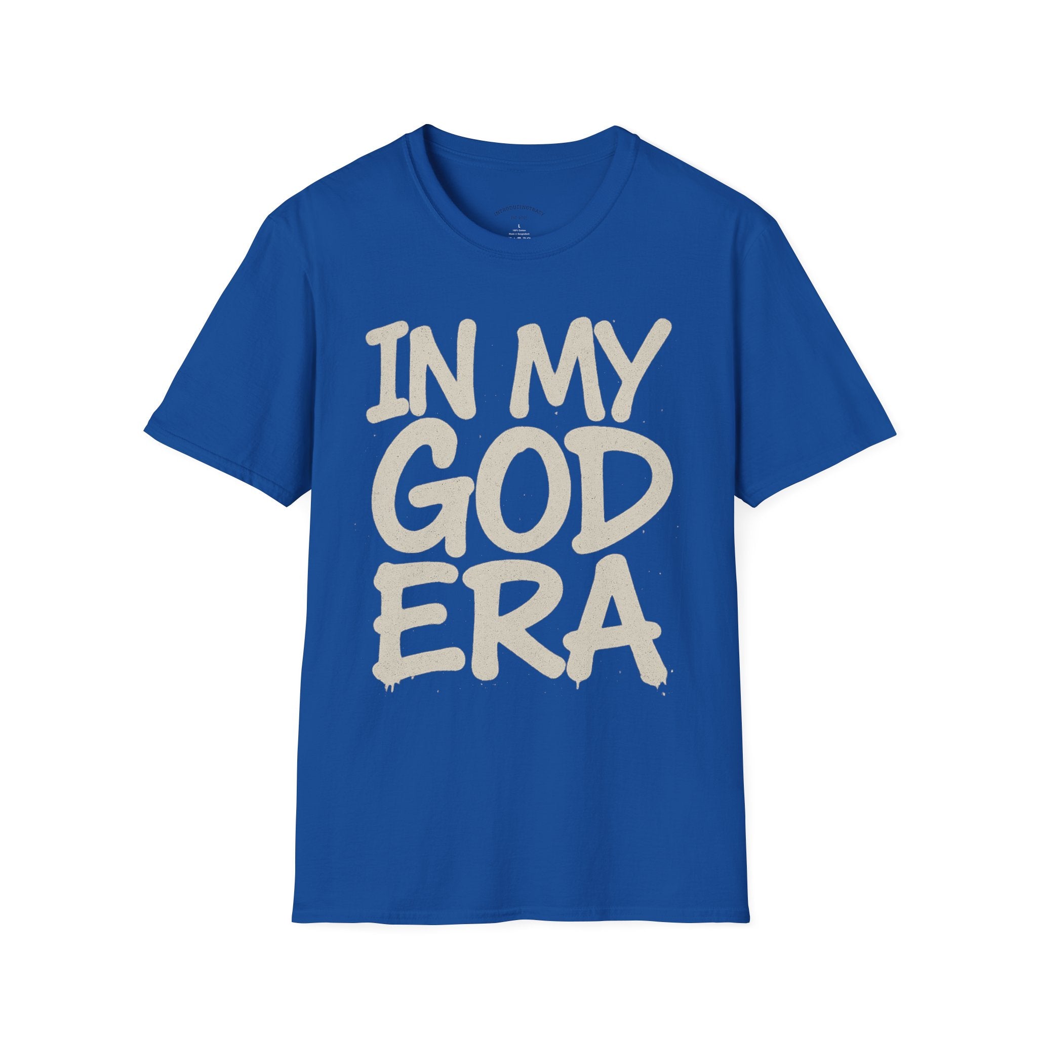 In My God Era Graphic Tee for Everyday Wear, Celebration Apparel - Unisex Softstyle T-Shirt