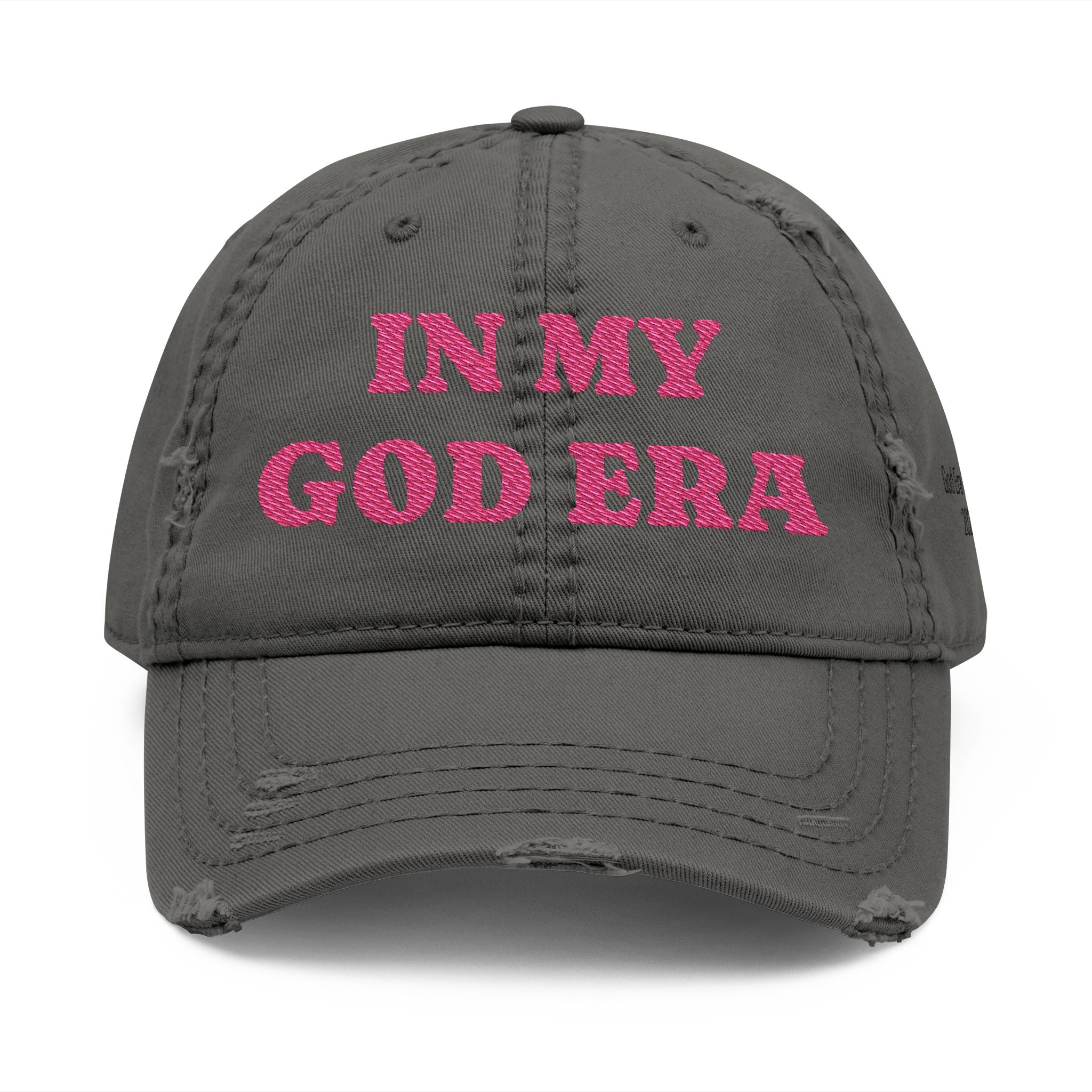 My God Era Edition - Distressed Flamingo Embroidered Cap
