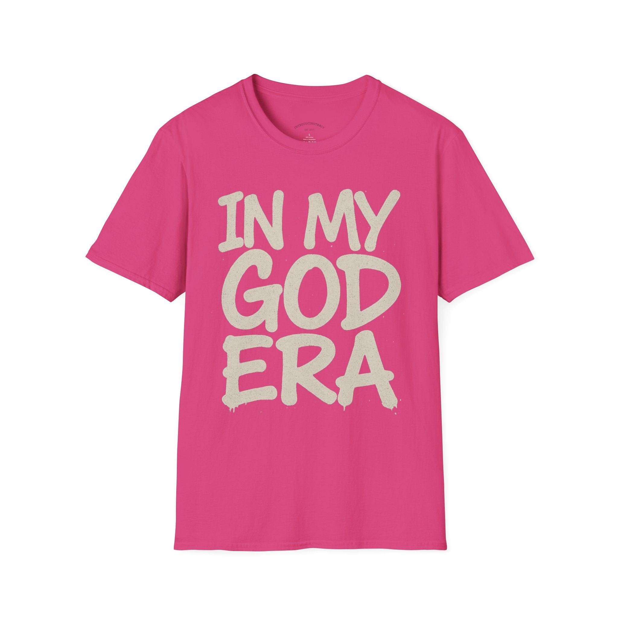 In My God Era Graphic Tee for Everyday Wear, Celebration Apparel - Unisex Softstyle T-Shirt