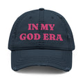 My God Era Edition - Distressed Flamingo Embroidered Cap