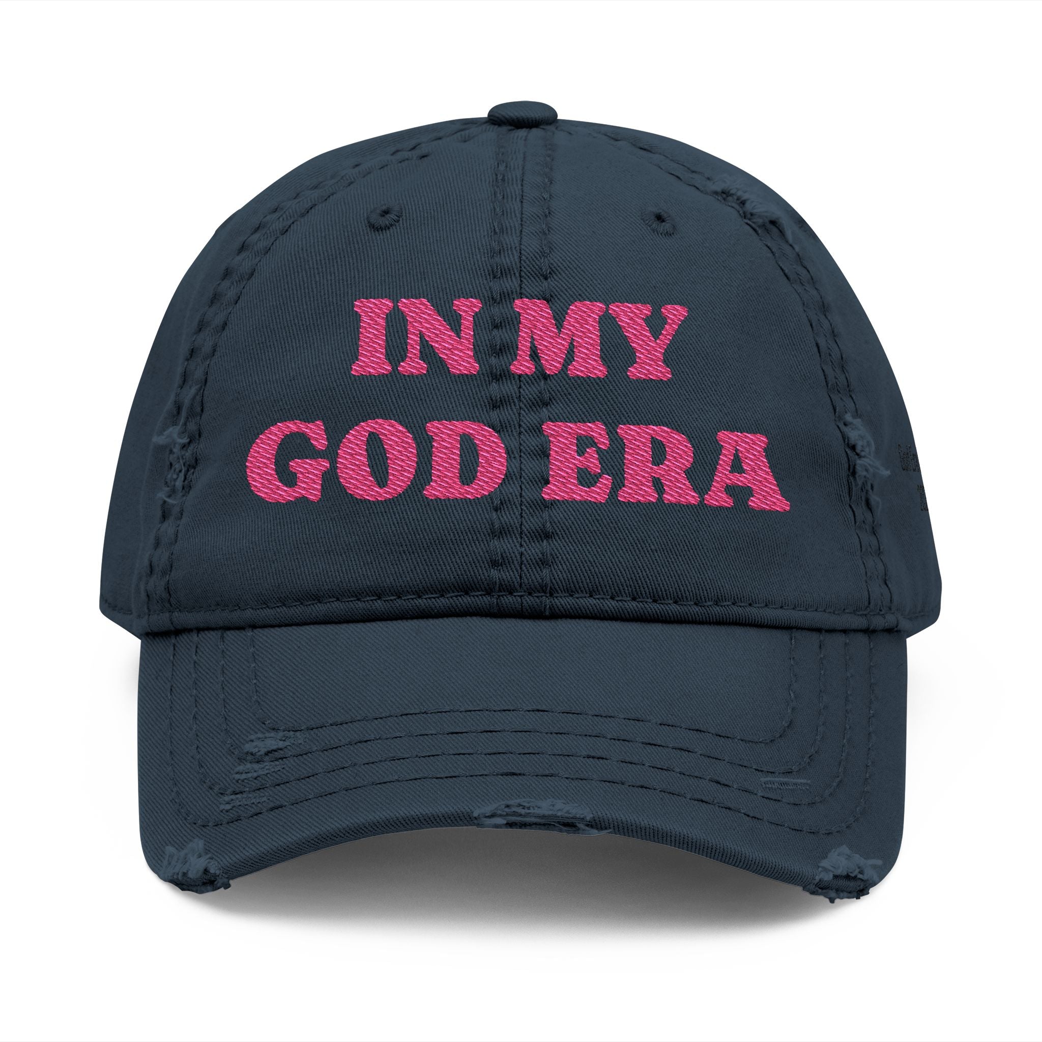 My God Era Edition - Distressed Flamingo Embroidered Cap