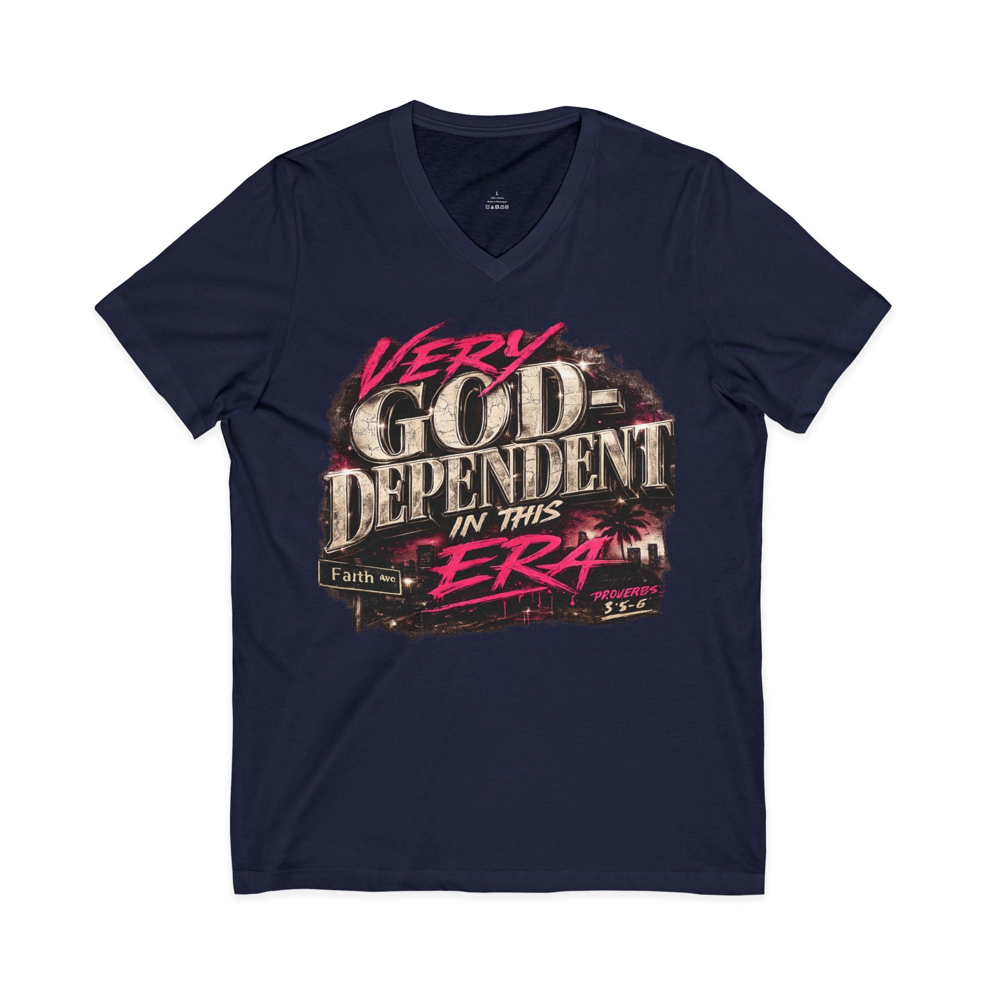 God-Dependent in This Era V-Neck Tee