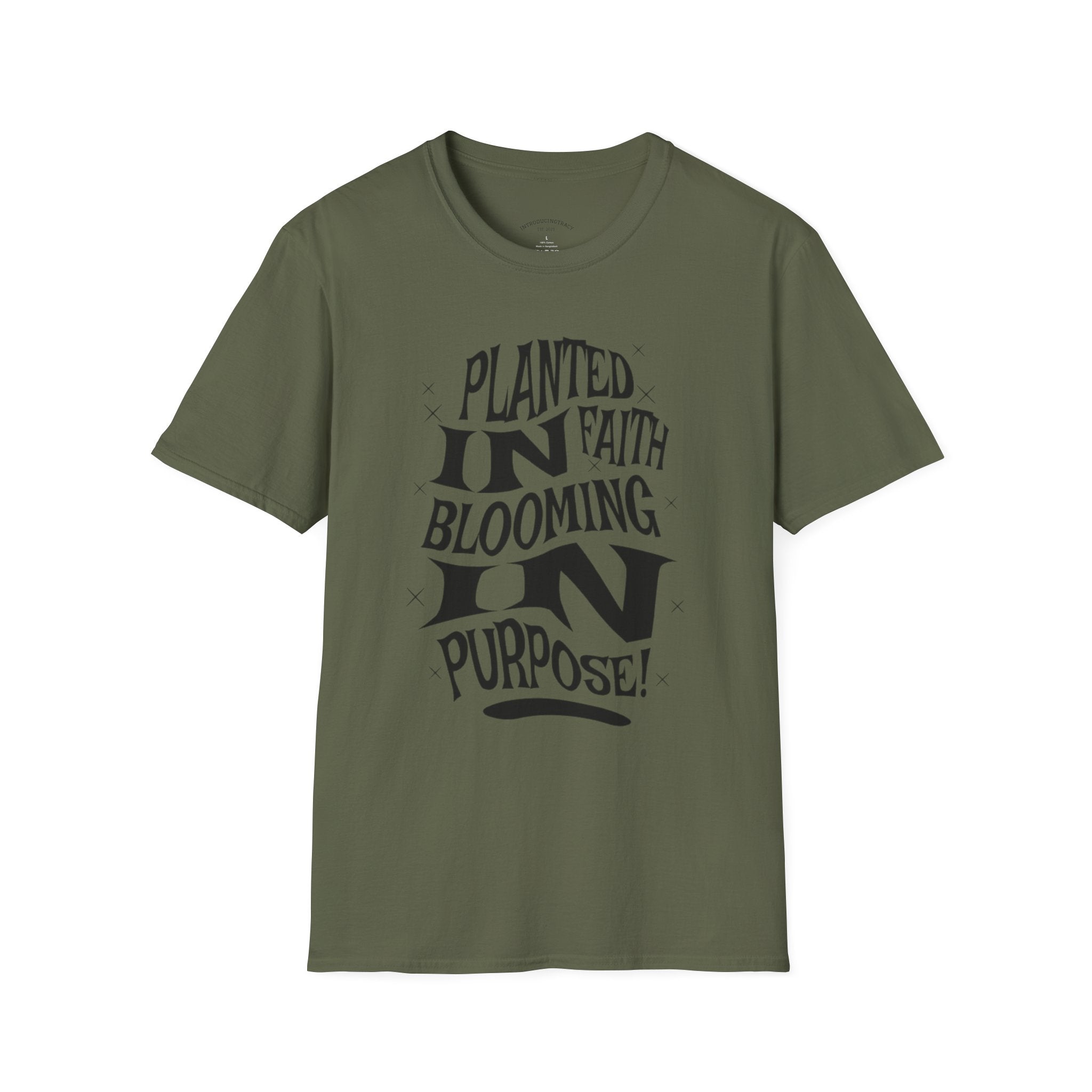 Planted in Faith, Blooming on Purpose Tee