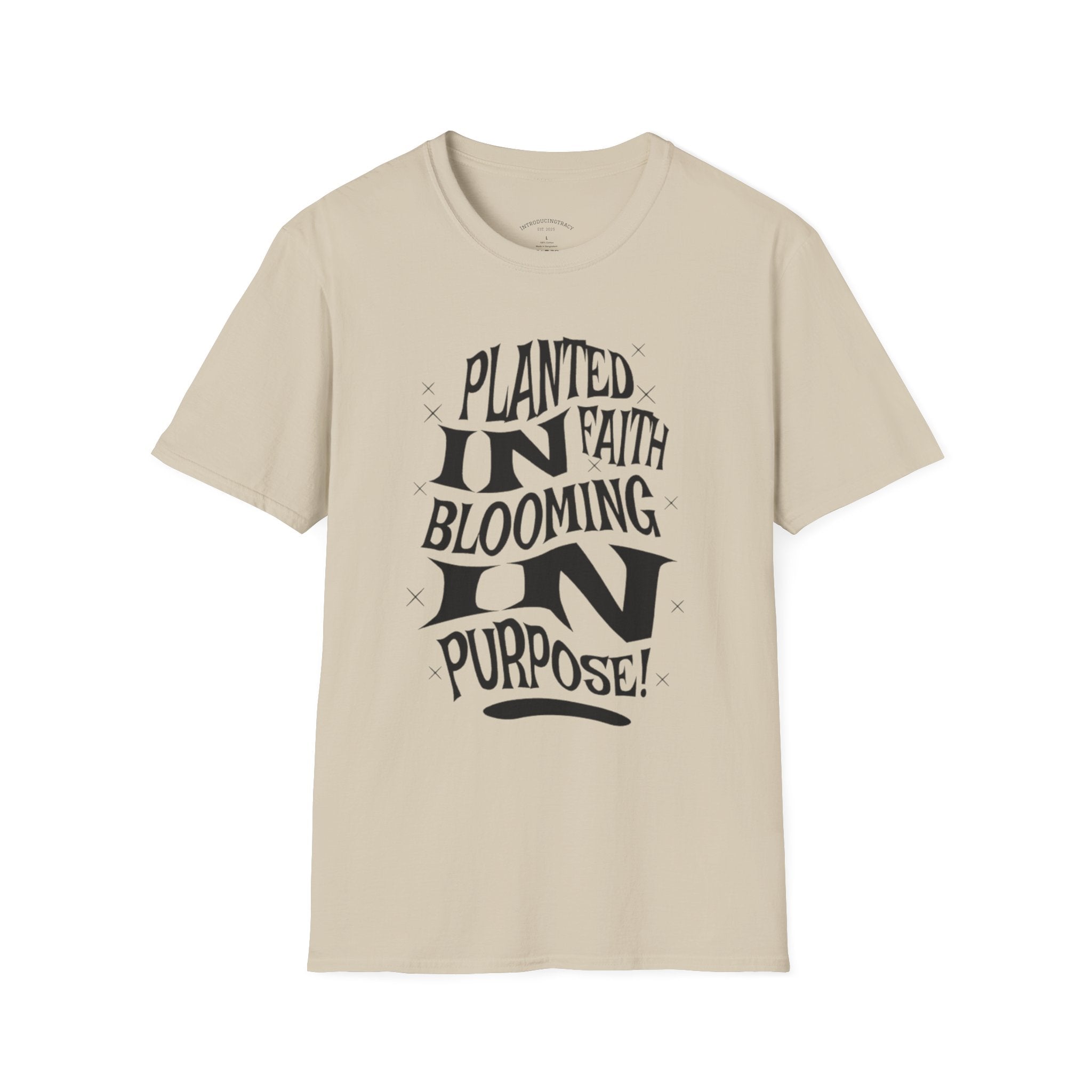 Planted in Faith, Blooming on Purpose Tee