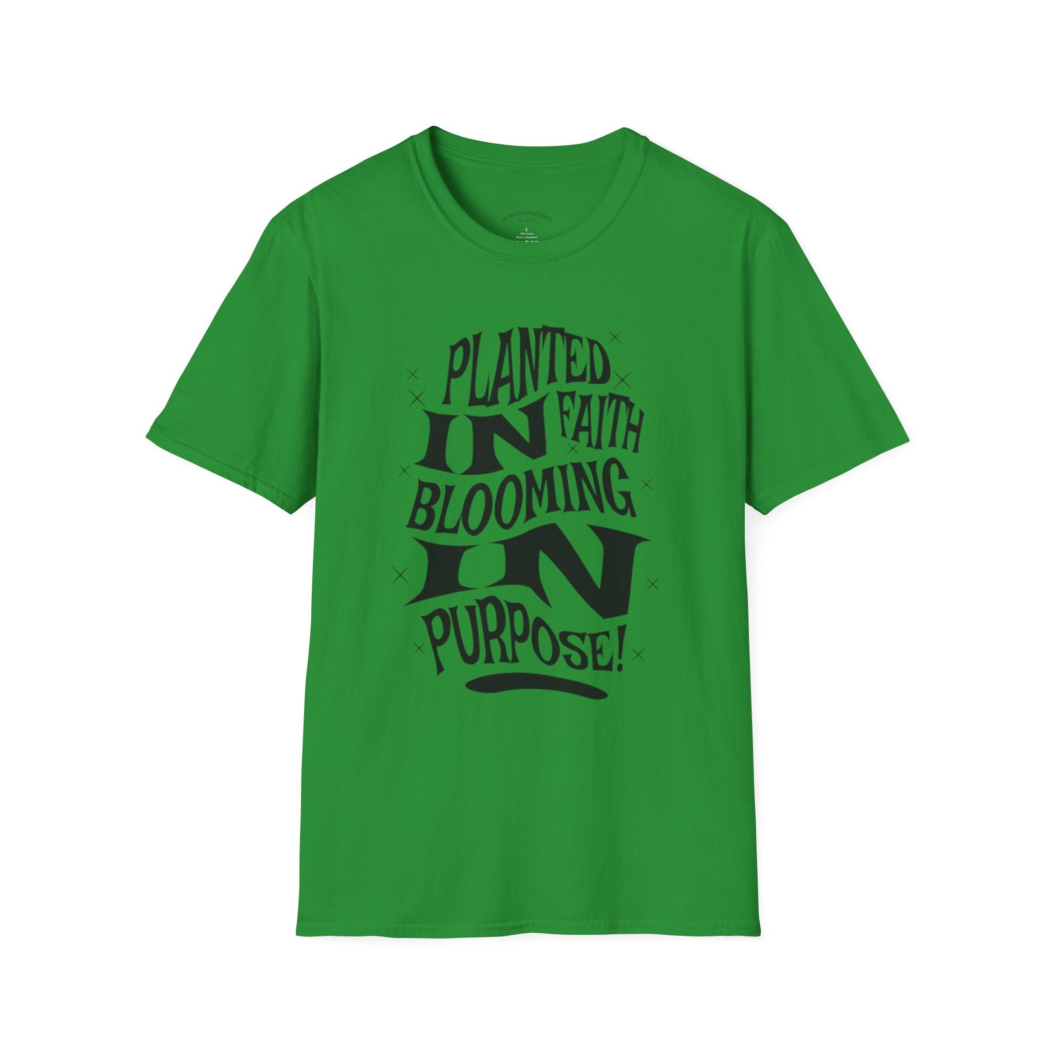 Planted in Faith, Blooming on Purpose Tee
