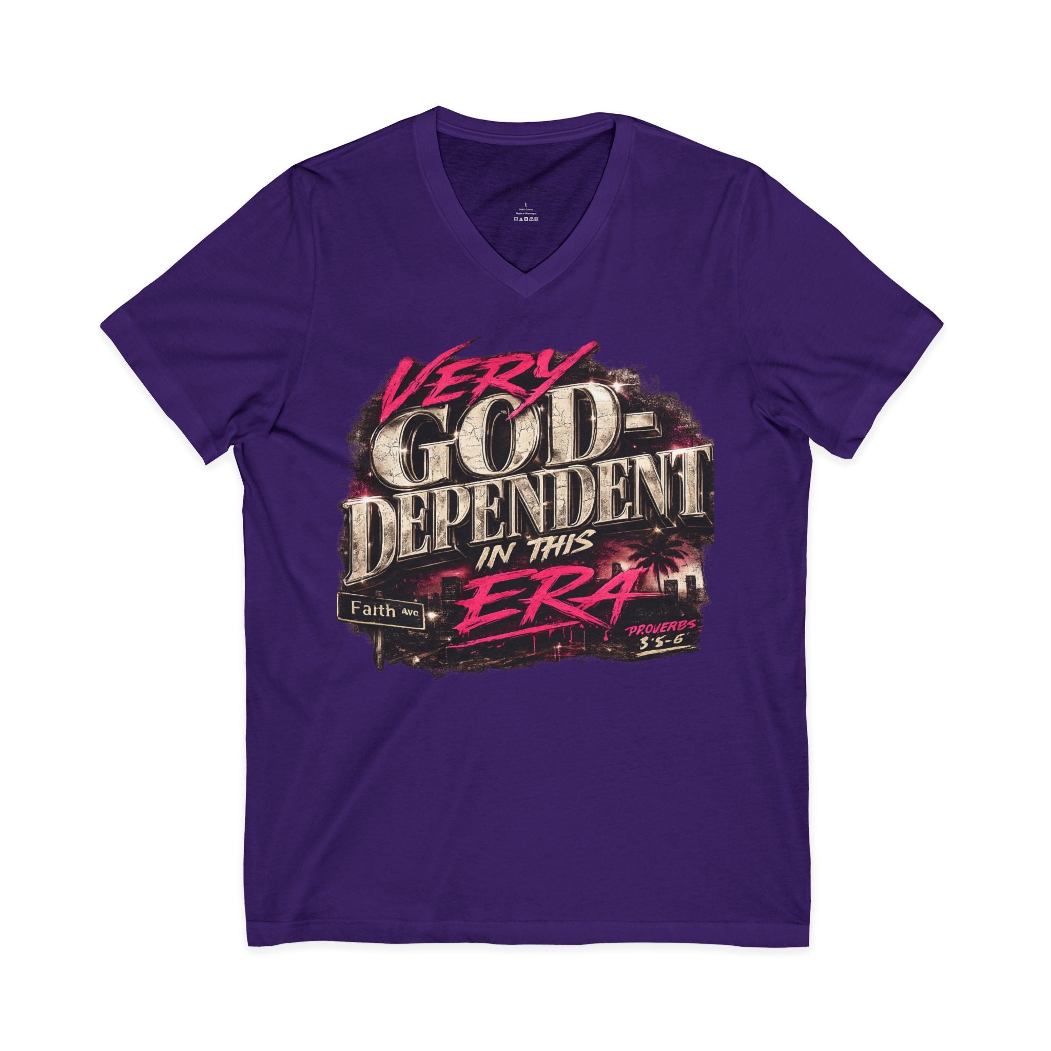 God-Dependent in This Era V-Neck Tee