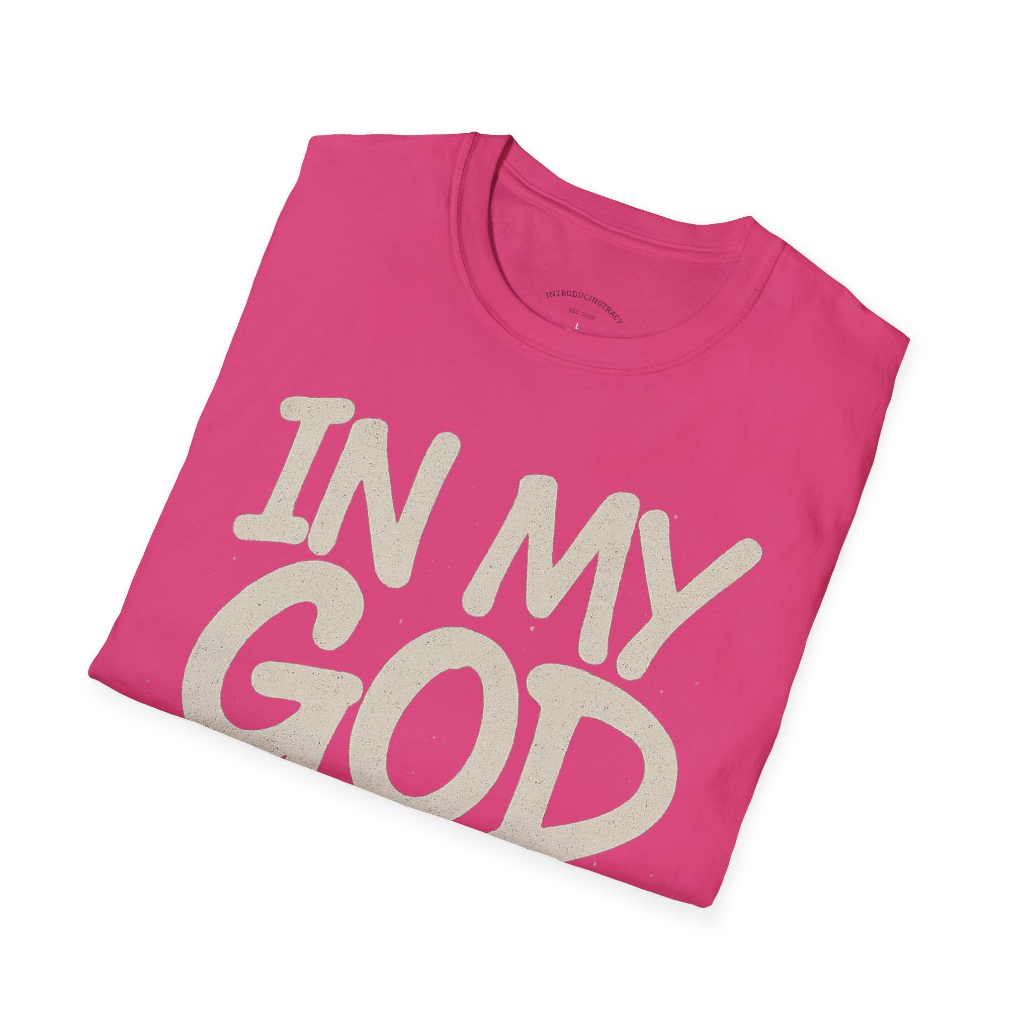 In My God Era Graphic Tee for Everyday Wear, Celebration Apparel - Unisex Softstyle T-Shirt