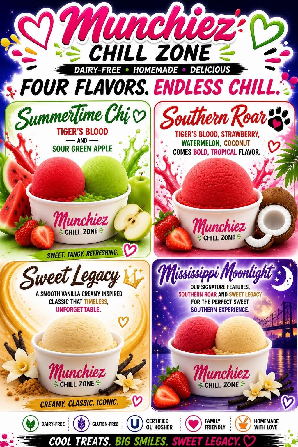2 for $7 Munchiez Chill Zone Dairy-Free Frozen Dessert 5 oz
